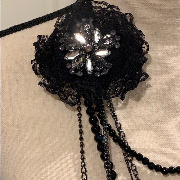 Black Long Necklace - Picture 3 of 6